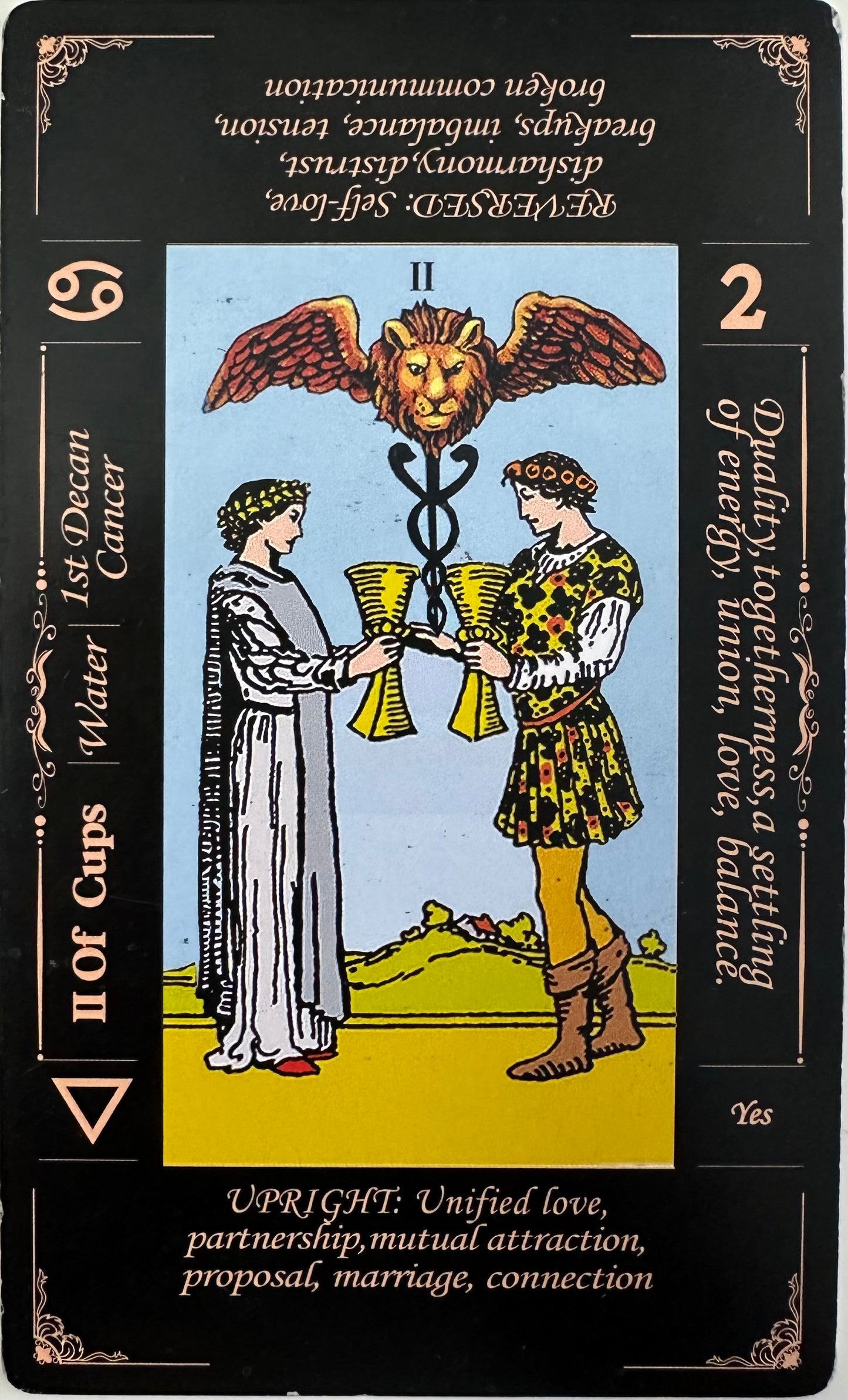 Lectura del tarot del amor